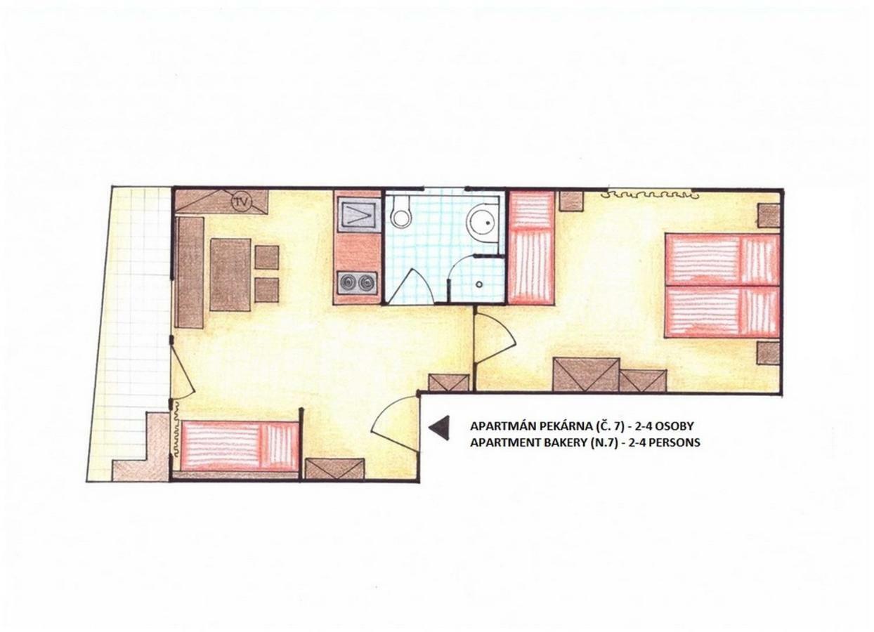 Pension Cerny Jezdec Lednice Exterior photo